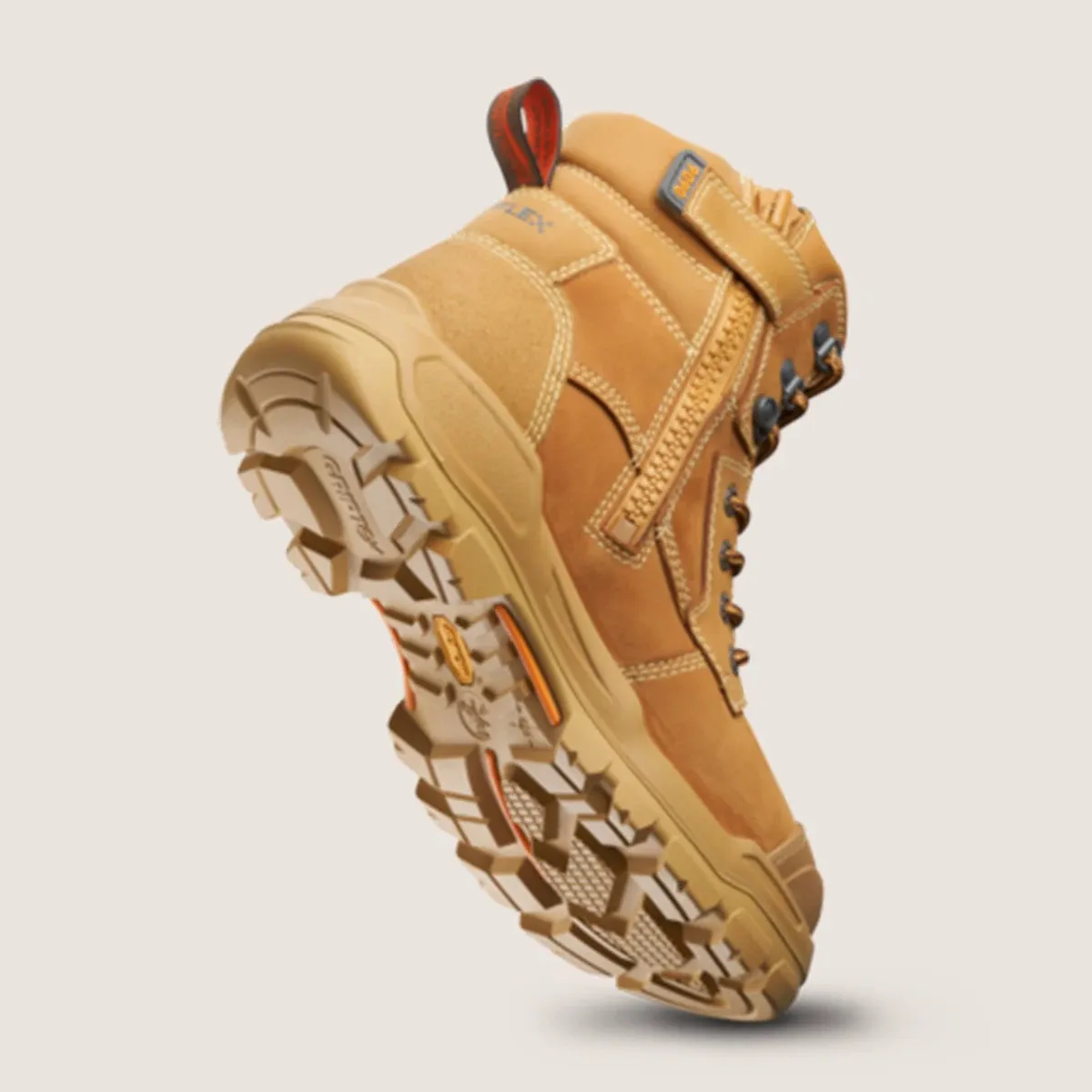 Blundstone 9090 Rotoflex - Rubber Steel Safety - Wheat - Unisex - Pen Res - 150Mm Zip Side - Image 4